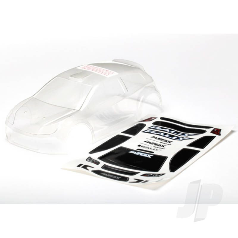 Traxxas Body, Latrax 1:18 Rally (Clear, Requires Painting) / Decals (TRX7511)