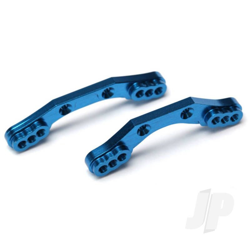Traxxas Shock Towers, Front &amp; Rear, 6061-T6 Aluminium (Blue-Anodised) (TRX7537X)