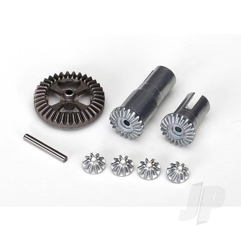 Traxxas Gear Set, Differential, Metal (Output Gears (2 Pcs) / Spider Gears (4 Pcs) / Ring 35T (1Pc) / 2X14.8Mm Pin (1Pc)) (TRX7579X)