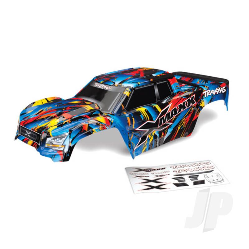 Traxxas Body, X-Maxx, Rock N&#039; Roll (Painted, Decals Applied) (Assembled With Tailgate Protector) (TRX7711T)