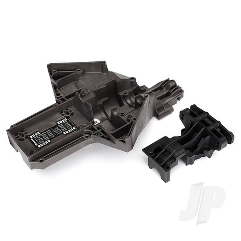 Traxxas Bulkhead, Rear (Upper &amp; Lower), Centre Differential (Replacing #7727 &amp; #7728 Requires #5107A Ball Bearings (2 Pcs)) (TRX7727A)