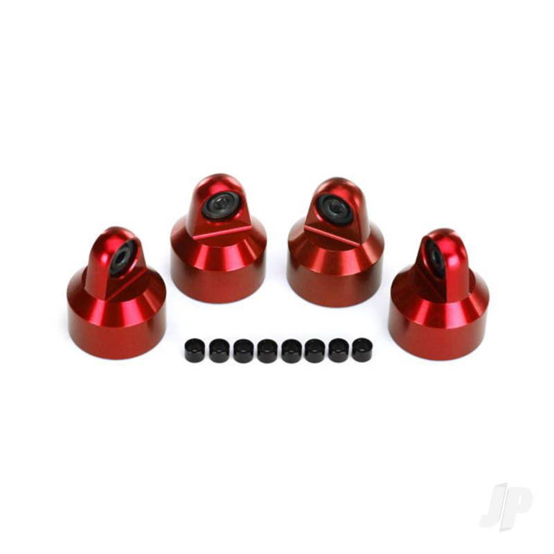 Traxxas Shock Caps Red Anodized (4pcs) (TRX7764R)