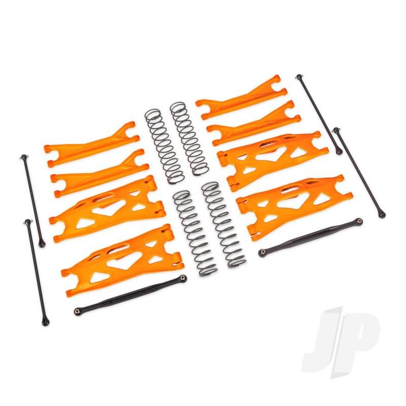 Traxxas Suspension Kit, X-Maxx Widemaxx, Orange (Includes Front &amp; Rear Suspension Arms, Front Toe Links, Driveshafts, Shock Springs) (TRX7895T)