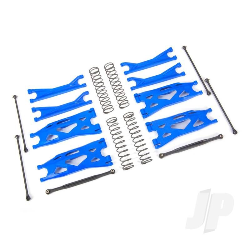 Traxxas Suspension Kit, X-Maxx Widemaxx, Blue (Includes Front &amp; Rear Suspension Arms, Front Toe Links, Driveshafts, Shock Springs) (TRX7895X)