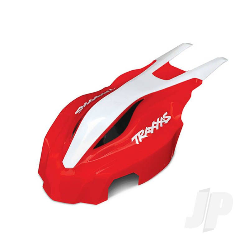 Traxxas Canopy, Front, Red / White, Aton (TRX7911)