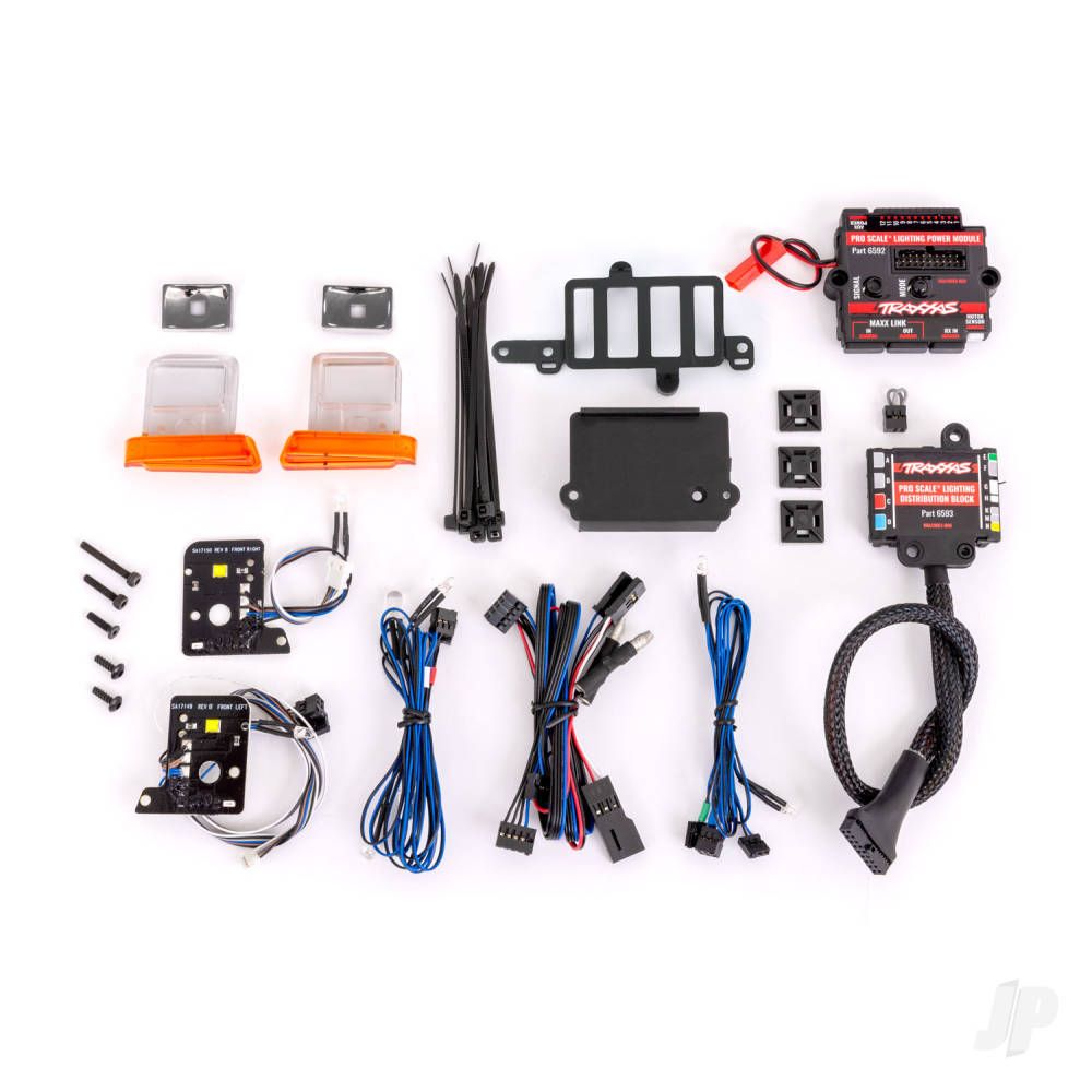 Traxxas Pro Scale LED light set, TRX-4 Ford Bronco (1979) or Ford F-150 (1979), complete with power module (contains headlights, tail lights, side marker lights, &amp; distribution block) (fits #8010 or 9230 series bodies) (TRX8035R)