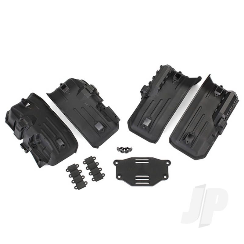 Traxxas Fenders, Inner, Front &amp; Rear (2 Each) / Rock Light Covers (8 Pcs) / Battery Plate / 3X8 Flat-Head Screws (4 Pcs) (TRX8072)