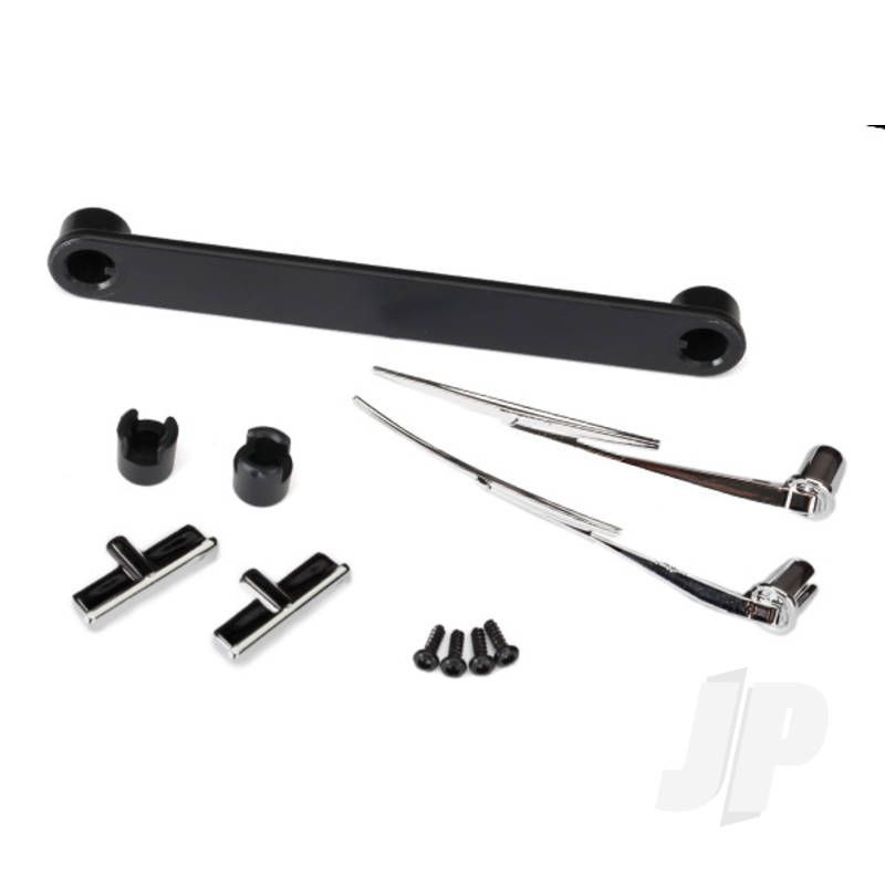 Traxxas Door Handles, Left &amp; Right / Windshield Wipers, Left &amp; Right / Retainers (3 Pcs) / 1.6X5 Bcs (Self-Tapping) (4 Pcs) (Fits #8010 Body) (TRX8075)