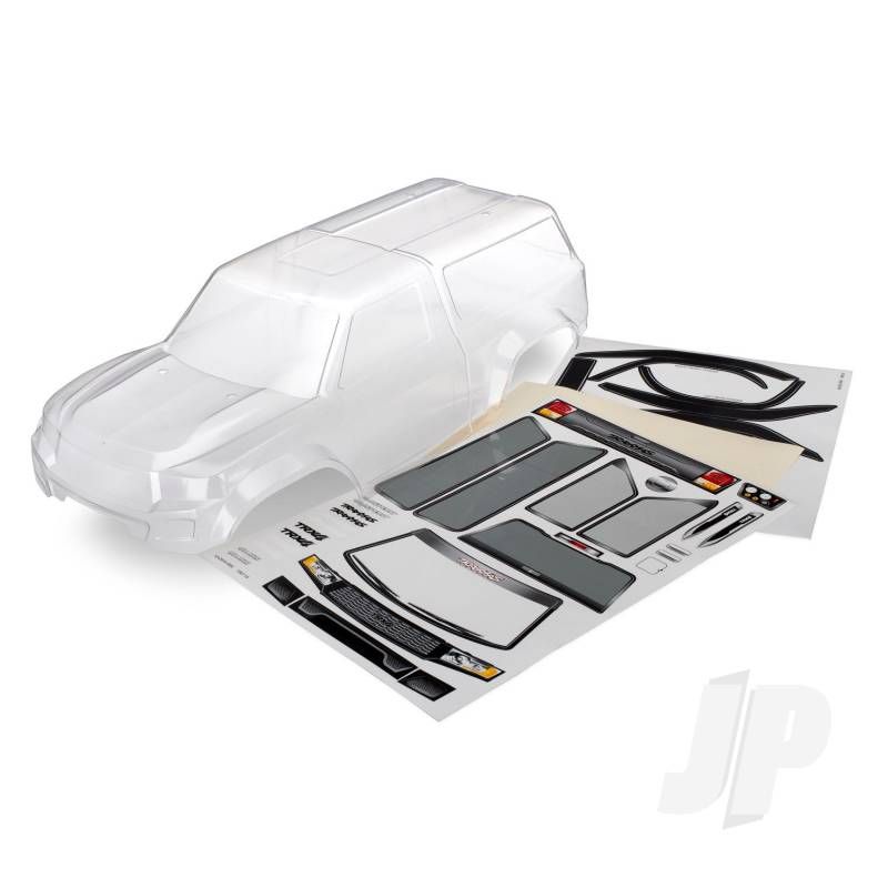 Traxxas Body With Camper, Trx-4 Sport (Clear, Trimmedium, Requires Painting) / Window Masks / Decal Sheet (TRX8112)