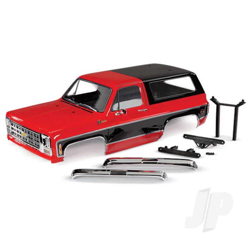 Traxxas Body, Chevrolet Blazer (1979), Complete (Red) (Includes Grille, Side Mirrors, Door Handles, Windshield Wipers, Front &amp; Rear Bumpers, Decals) (TRX8130R)