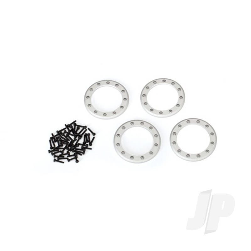 Traxxas Beadlock Rings, Satin (1.9In) (Aluminium) (4 Pcs) / 2X10 Cs (48) (TRX8169)