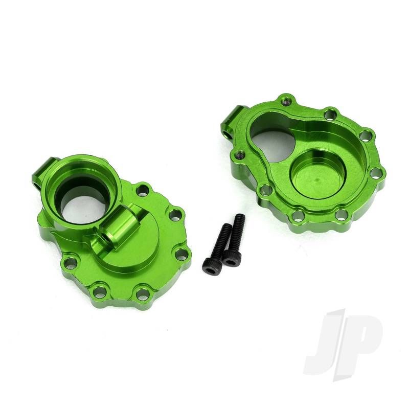 Traxxas Portal Housings, Inner (Rear), 6061-T6 Aluminium (Green-Anodised) (2 Pcs) / 2.5X10 Cs (2 Pcs) (TRX8253G)