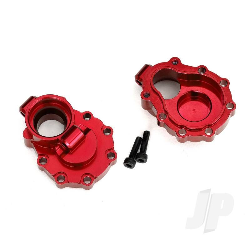 Traxxas Portal Housings, Inner (Rear), 6061-T6 Aluminium (Red-Anodised) (2 Pcs) / 2.5X10 Cs (2 Pcs) (TRX8253R)
