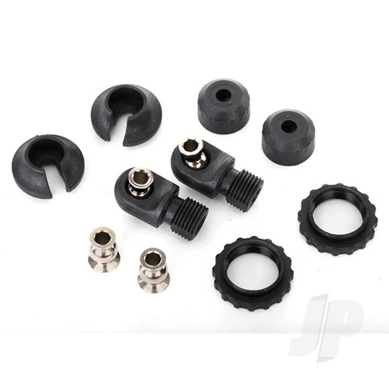 Traxxas Caps &amp; Spring Retainers, Gts Shocks (Upper Cap (2 Pcs) / Hollow Balls (4 Pcs) / Bottom Cap (2 Pcs) / Upper Retainer (2 Pcs) / Lower Retainer (2 Pcs)) (TRX8264)