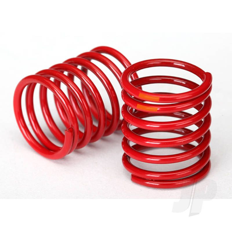 Traxxas Spring, Shock (Red) (3.325 Rate, Orange Stripe) (2 Pcs) (TRX8365)