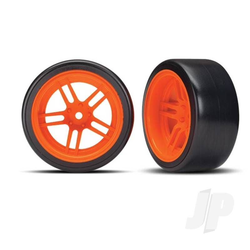 Traxxas Tyres And Wheels, Assembled Glued 1.9In Drift Tyres (Rear) (TRX8377A)