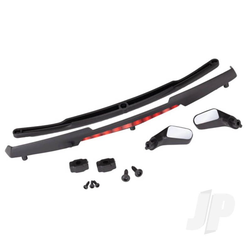 Traxxas Mirrors, Side, Black (Left &amp; Right)/ Mirror Retainers (2)/ S (TRX8388)
