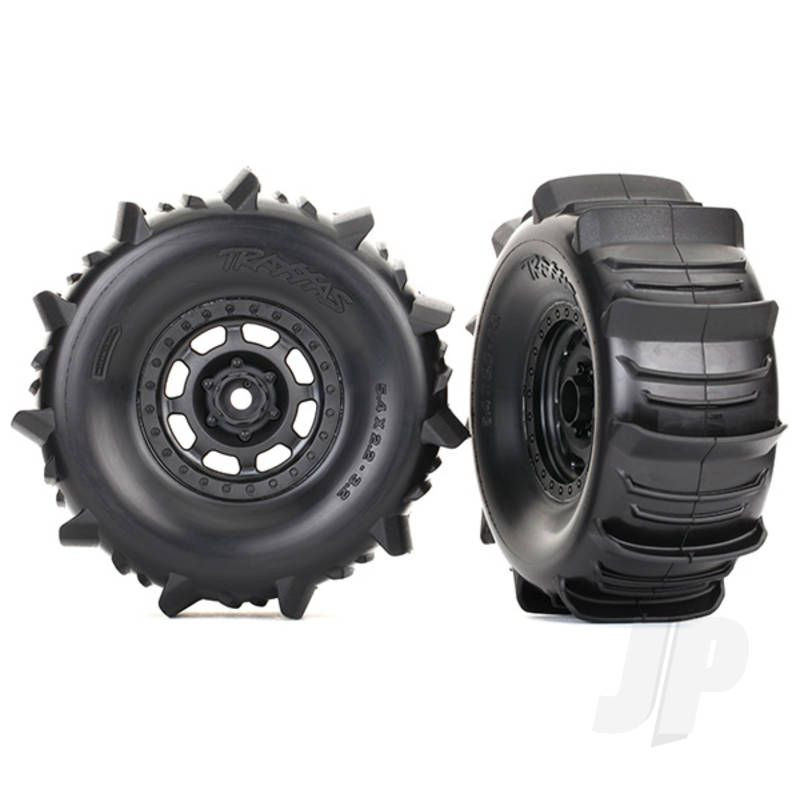 Traxxas Tyres And Wheels, Assembled Glued Desert Racer Wheels (2 Pcs) (TRX8475)