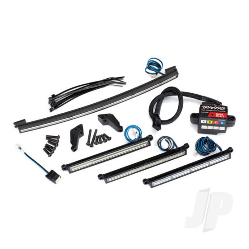 Traxxas Led Light Set, Complete (Includes Front Light Bar (2 Pcs), Rear Light Bar, Curved Roof Light Bar, And High-Voltage Power Amplifier) (TRX8485)