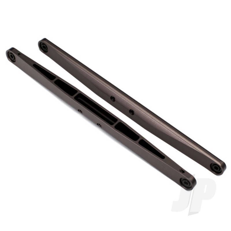 Traxxas Trailing Arm, Aluminium (Dark Titanium Anodised) (2 Pcs) (Assembled With Hollow Balls) (TRX8544A)