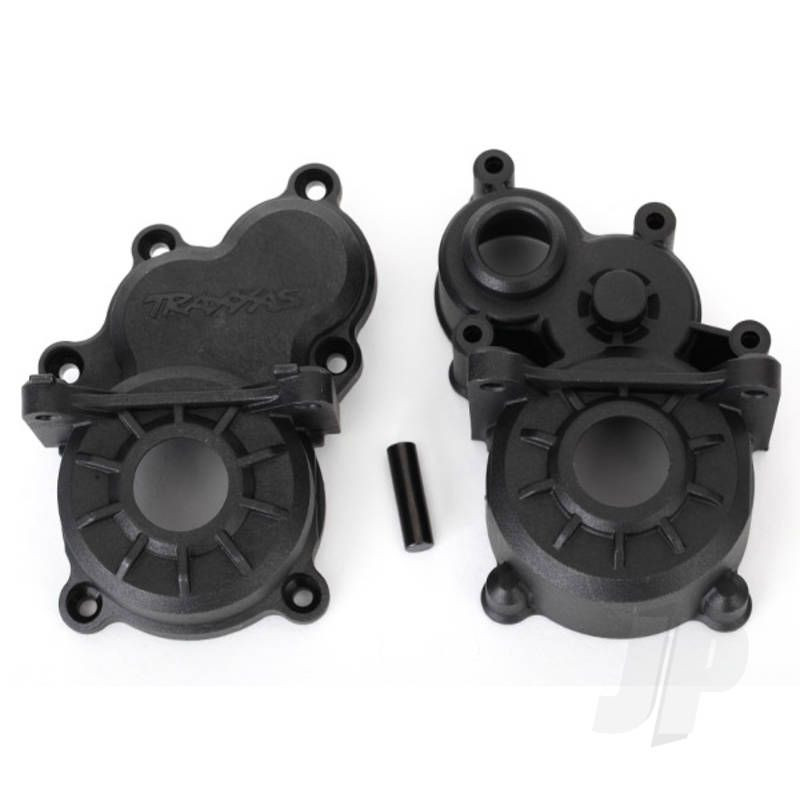 Traxxas Gearbox Halves (Front &amp; Rear) / Idler Gear Shaft (TRX8691)