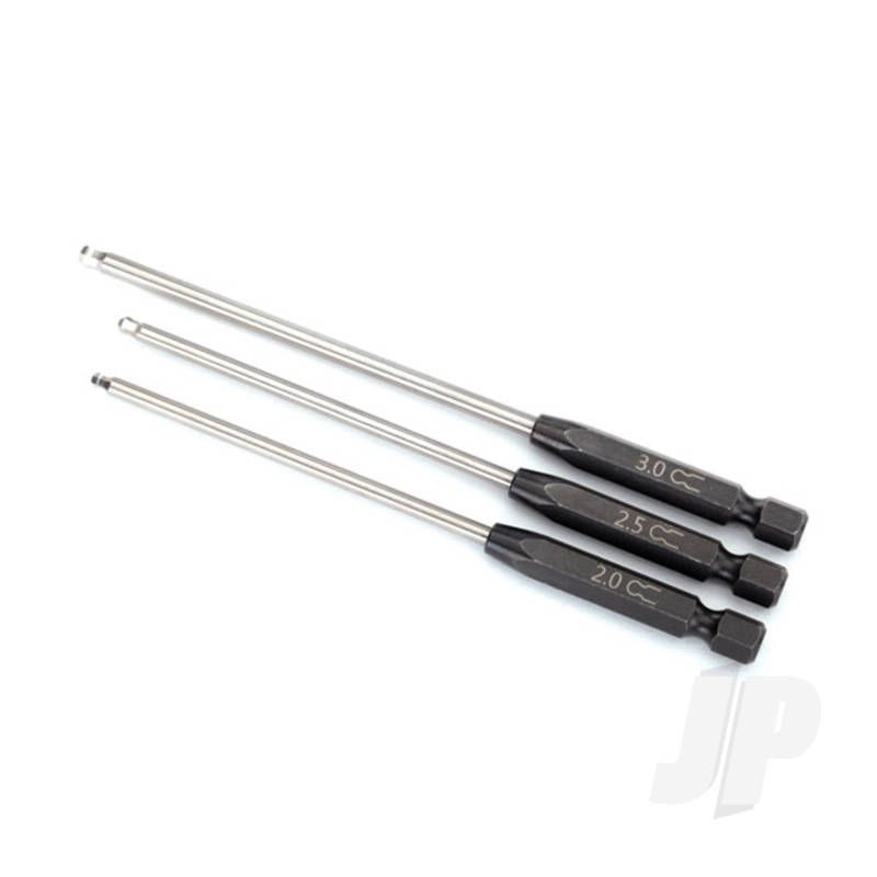 Traxxas Speed Bit Set, Hex Driver, 3-Piece Ball-End (2.0Mm, 2.5Mm, 3.0Mm), 1 / 4In Drive (TRX8716X)