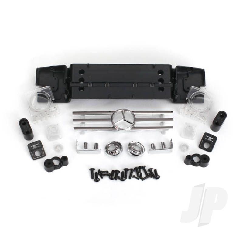Traxxas Grille, Mercedes-Benz G 500 4X4 / Grille Mount / Grille Insert / Headlight Lens (2 Pcs) / Headlight Reflector (2 Pcs) / Reflector Lens (2 Pcs) / Bumperette Front (2 Pcs) / Bumperette Mount (2 Pcs) / Turn Signal Housing (2 Pcs) / Turn Signal Housin