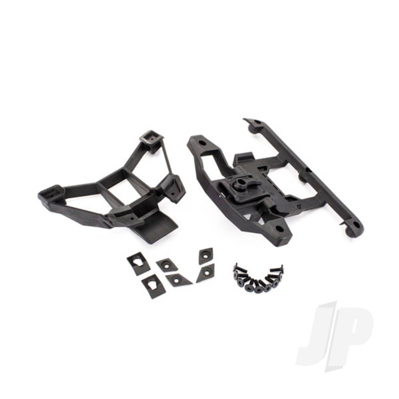 Traxxas Body Mounts, Front &amp; Rear / 3X12Mm Bcs (1Pc) / 3X12Mm Shoulder Screw (2 Pcs) / 3X8Mm Cs (2 Pcs) / 3X15Mm Flat-Head Machine Screw (9 Pcs) (TRX8915)