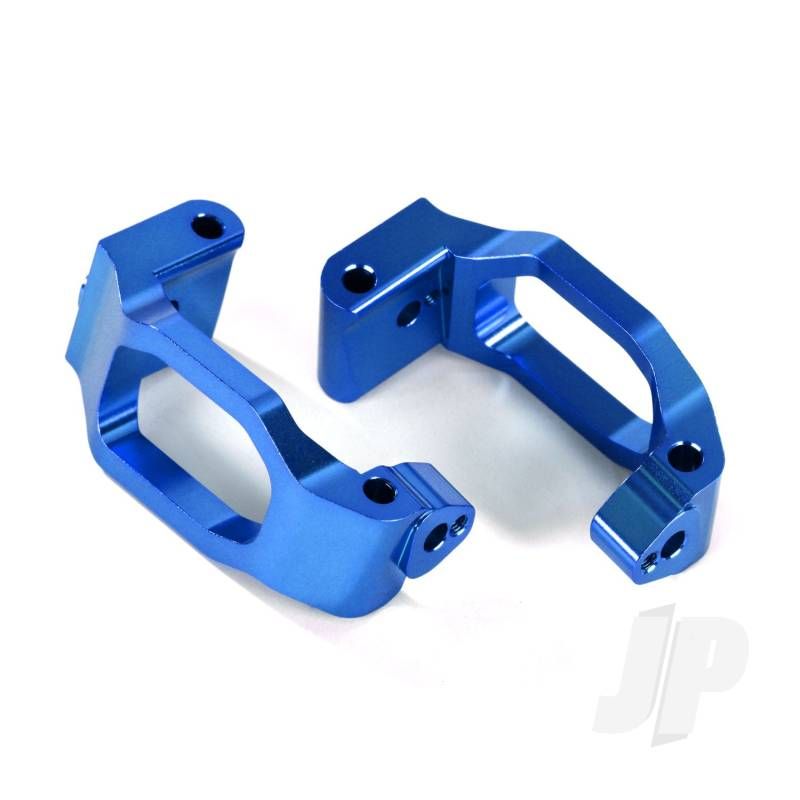 Traxxas Caster Blocks (C-Hubs), 6061-T6 Aluminium (Blue-Anodised), Left &amp; Right / 4X22Mm Pin (4 Pcs) / 3X6Mm Bcs (4 Pcs) / Retainers (4 Pcs) (TRX8932X)