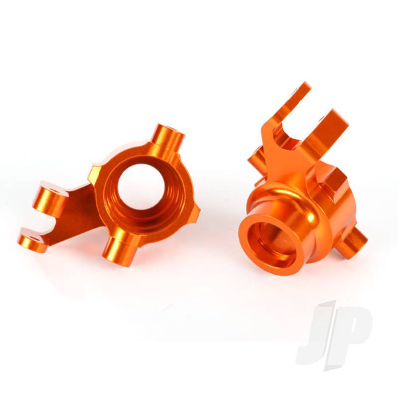 Traxxas Steering Blocks, 6061-T6 Aluminium (Orange-Anodised), Left &amp; Right (TRX8937A)