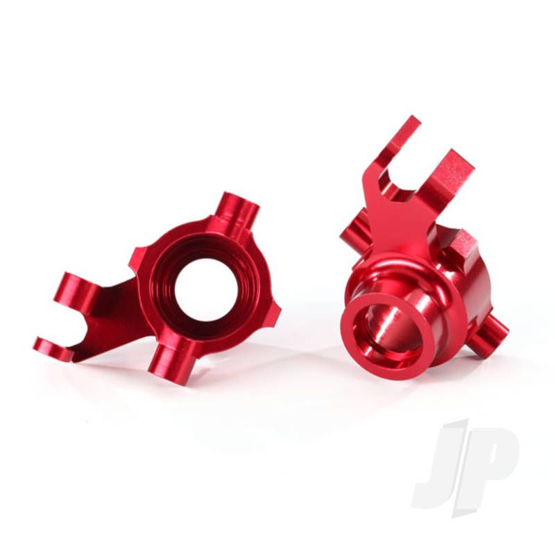 Traxxas Steering Blocks, 6061-T6 Aluminium (Red-Anodised), Left &amp; Right (TRX8937R)