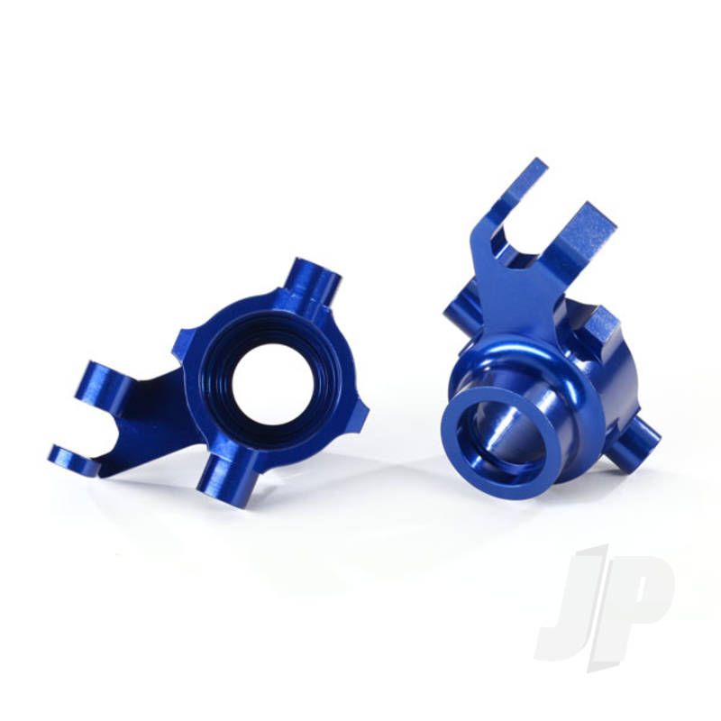 Traxxas Steering Blocks, 6061-T6 Aluminium (Blue-Anodised), Left &amp; Right (TRX8937X)