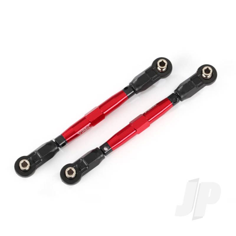 Traxxas Toe Links, Front (Tubes Red-Anodised, 7075-T6 Aluminium, Stronger Than Titanium) (88Mm) (2 Pcs) / Rod Ends, Rear (4 Pcs) / Rod Ends, Front (4 Pcs) / Aluminium Wrench (1Pc) (TRX8948R)