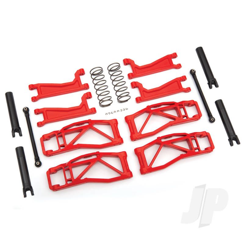 Traxxas Suspension Kit, Widemaxx, Red (Includes Front &amp; Rear Suspension Arms, Front Toe Links, Rear Shock Springs) (TRX8995R)