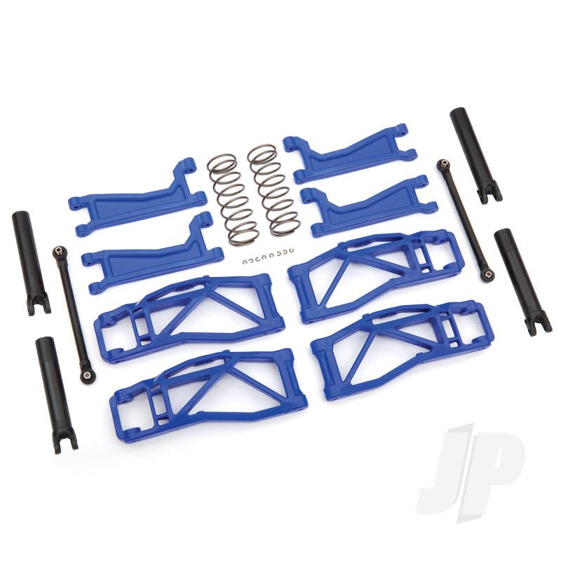 Traxxas Suspension Kit, Widemaxx, Blue (Includes Front &amp; Rear Suspension Arms, Front Toe Links, Rear Shock Springs) (TRX8995X)