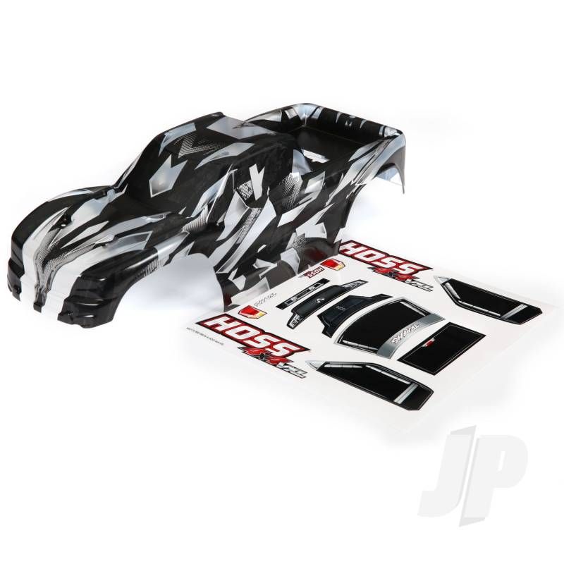 Traxxas Body, Hoss 4X4, Prographix (Graphics Are Printed, Requires Paint &amp; Final Colour Application) / Window, Grille, Lights Decal Sheet (TRX9011X)