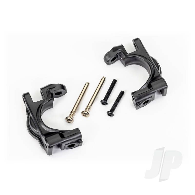 Traxxas Caster Blocks (C-Hubs), Extreme Heavy Duty, Black (Left &amp; Right)/ 3X32Mm Hinge Pins (2)/ 3X20Mm Bcs (2) (For Use With #9080 Upgrade Kit) (TRX9032)