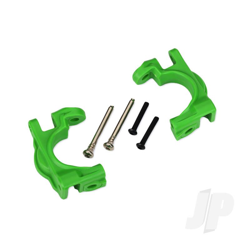 Traxxas Caster Blocks (C-Hubs), Extreme Heavy Duty, Green (Left &amp; Right)/ 3X32Mm Hinge Pins (2)/ 3X20Mm Bcs (2) (For Use With #9080 Upgrade Kit) (TRX9032G)