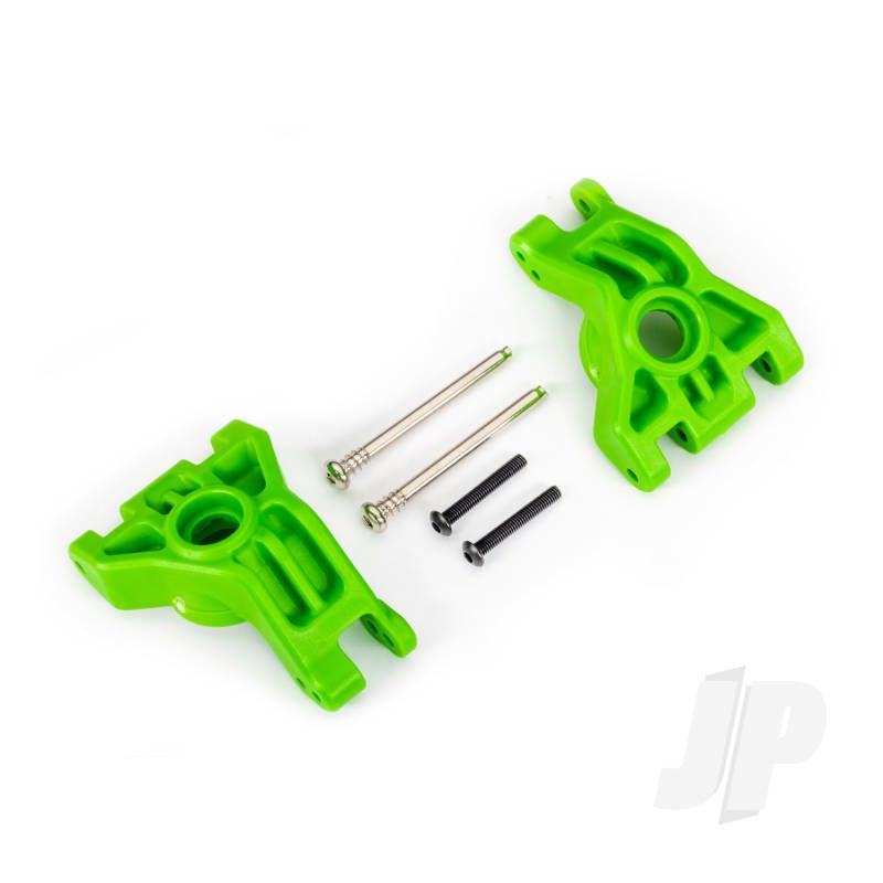 Traxxas Carriers, Stub Axle, Rear, Extreme Heavy Duty, Green (Left &amp; Right)/ 3X41Mm Hinge Pins (2)/ 3X20Mm Bcs (2) (For Use With #9080 Upgrade Kit) (TRX9050G)