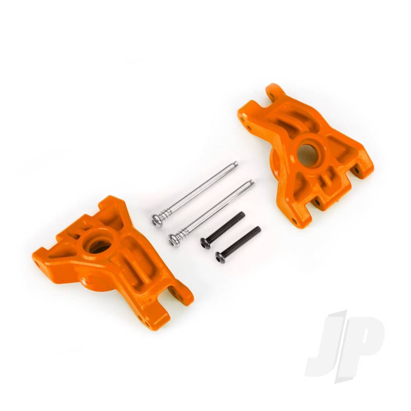 Traxxas Carriers, Stub Axle, Rear, Extreme Heavy Duty, Orange (Left &amp; Right)/ 3X41Mm Hinge Pins (2)/ 3X20Mm Bcs (2) (For Use With #9080 Upgrade Kit) (TRX9050T)