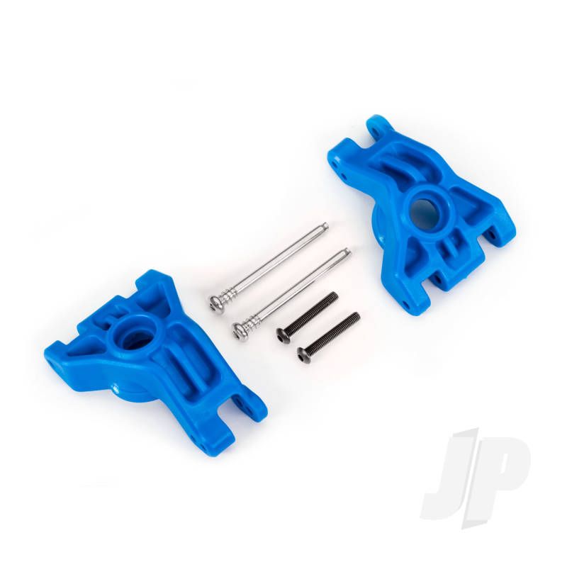 Traxxas Carriers, Stub Axle, Rear, Extreme Heavy Duty, Blue (Left &amp; Right)/ 3X41Mm Hinge Pins (2)/ 3X20Mm Bcs (2) (For Use With #9080 Upgrade Kit) (TRX9050X)