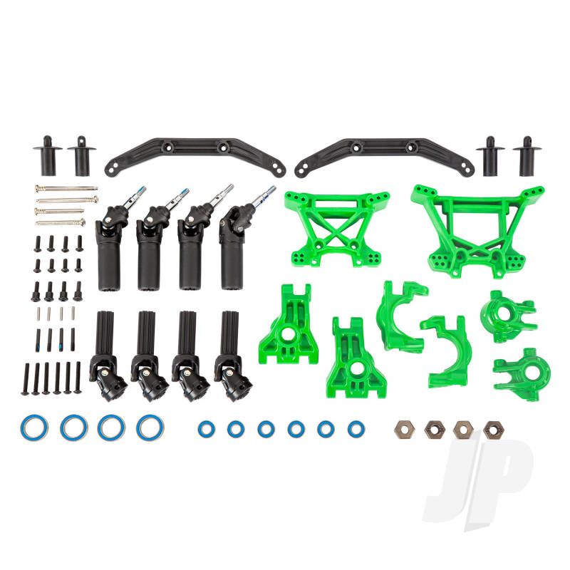 Traxxas Outer Driveline &amp; Suspension Upgrade Kit, Extreme Heavy Duty, Green (TRX9080G)