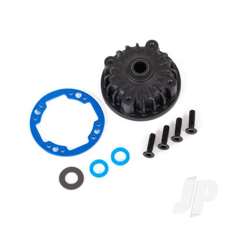 Traxxas Housing, Centre Differential / X-Ring Gaskets (2 Pcs) / 5X10X0.5 Ptfe-Coated Washer / 2.5X8 Ccs (4) (TRX9081)