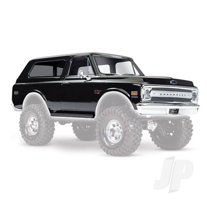 Traxxas Body, Chevrolet Blazer (1969), Complete (Black) (Includes Grill, Side Mirrors, Door Handles, Windshield Wipers, Front &amp; Rear Bumpers, Decals) (TRX9112X)