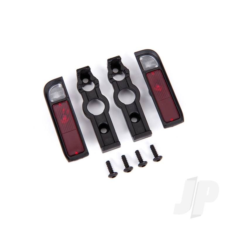 Traxxas Tail Light Housing, Black (2)/ Lens (2)/ Retainers (Left &amp; Right)/ 2.6X8 Bcs (Self-Tapping) (4) (TRX9122)