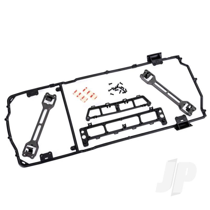 Traxxas Body Cage/ Body Mounts (Front &amp; Rear)/ Body Mount Latch (2)/ 3X8Mm Bcs (15) (Fits #9111 Or 9112 Bodies) (TRX9128)