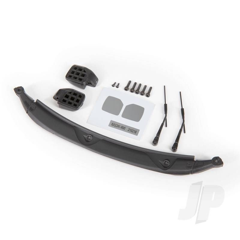 Traxxas Mirrors, Side, Black (Left &amp; Right)/ Windshield Wipers (2)/ Cowl/ 2.5X8 Bcs (3)/ 2.5X10 Cs (2)/ 1.6X5 Bcs (2) (Fits #9211 Body) (TRX9217)