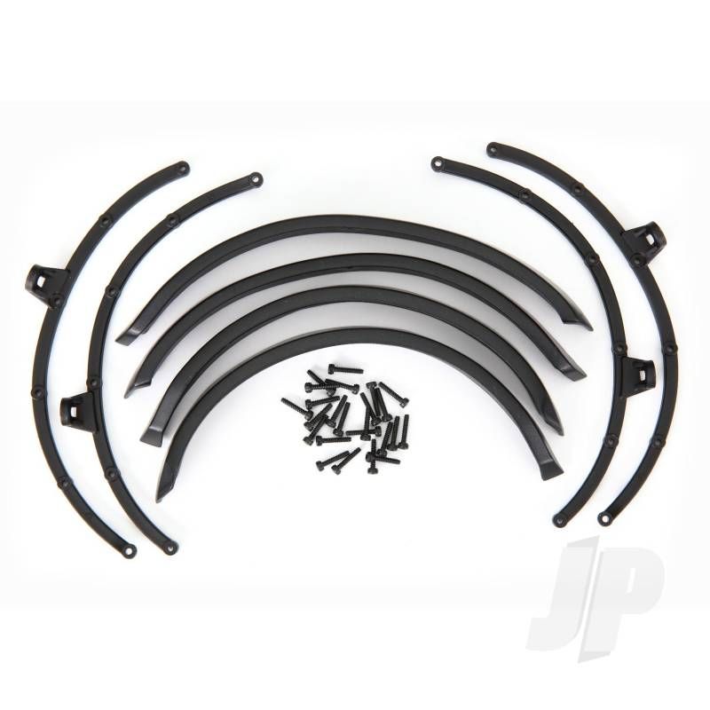 Traxxas Fender Flares, Front &amp; Rear (2 Each)/ Flare Mounts (4)/ 2X8 Cs (24) (Fits #9211 Body) (TRX9227)
