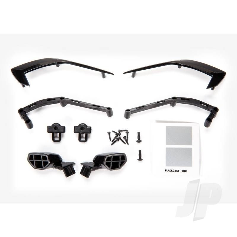 Traxxas Mirrors, Side (Left &amp; Right)/ Mounts (Left &amp; Right)/ Trim, Side (Left &amp; Right)/ Trim Mounts (Left &amp; Right)/ 2.6X8Mm Bcs (2)/ 1.6X7Mm Bcs (8) (TRX9317)