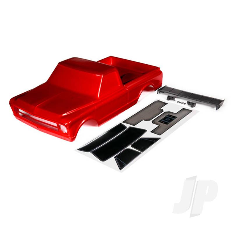 Traxxas Body, Chevrolet C10 (Red) (Includes Wing &amp; Decals) (TRX9411R)